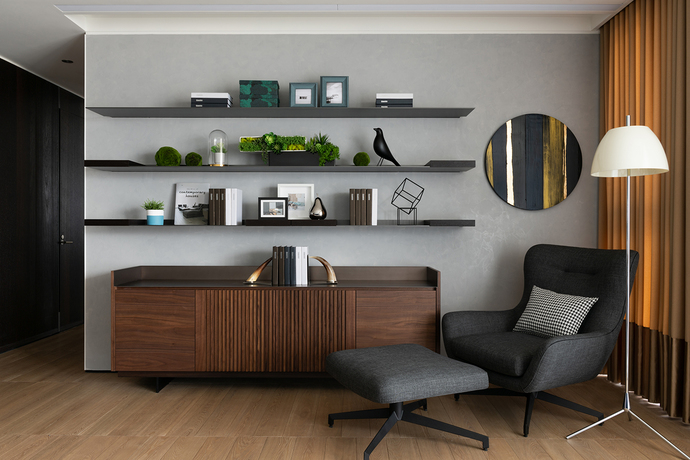 现代简约风三居室装修效果图